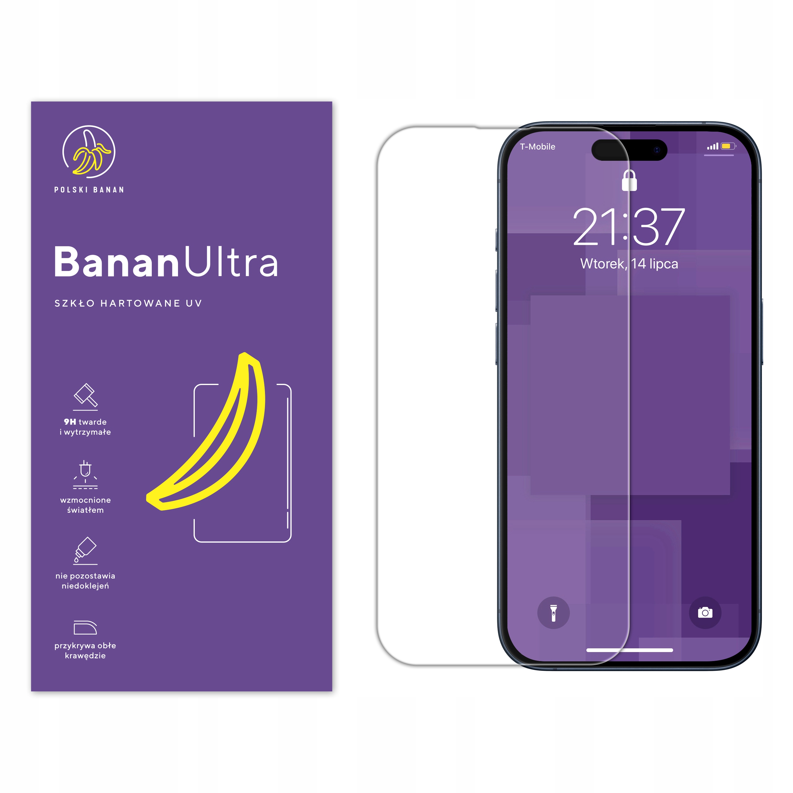 Tvrdené sklo Polish Banana pre Apple iPhone 15 Pro 1 ks.